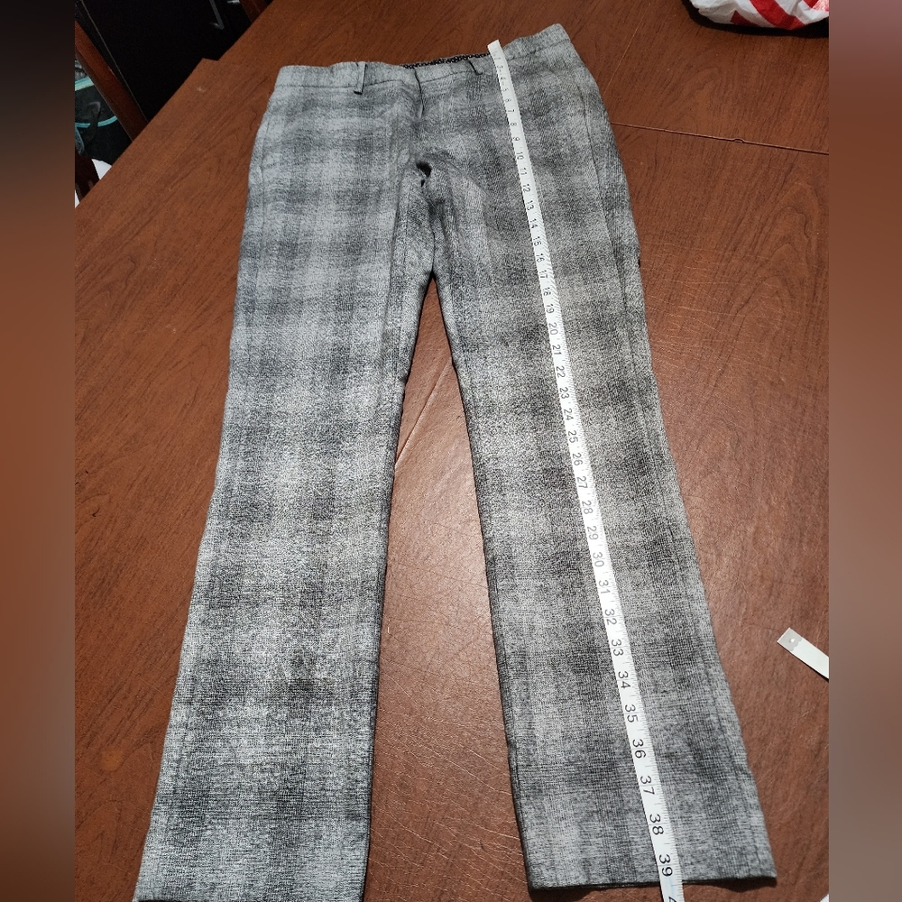 Murano Black and Gray Checkered Men's Vest and Pants Set - Picture 4 of 16